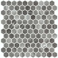 thumbnail image 1 of SAMPLE-Trillions Fossil Gray Honeycomb Stone Look Matte Glass Mosaic Wall and Floor Tile, 1 of 1