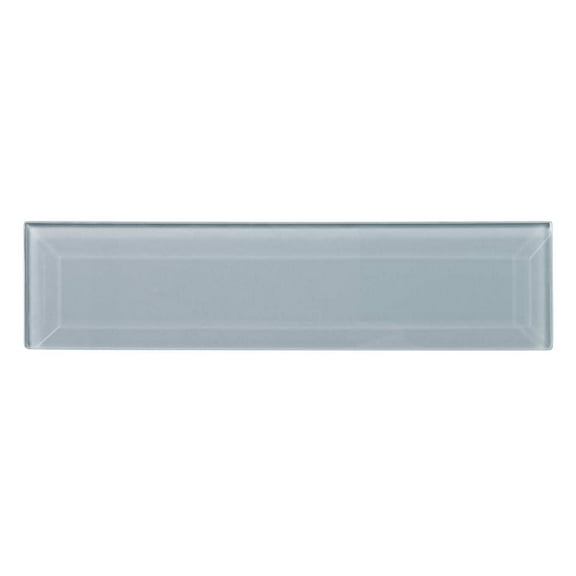 SAMPLE-Vision 3-in. x 12-in. Beveled Subway Glass Wall and Floor Tile