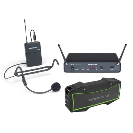 SAMSON Concert 88x 100-Channel Wireless Headset Microphone mic+Speaker - D Band