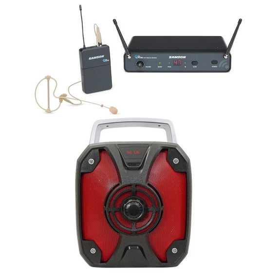 SAMSON Concert 88x 100-Channel Wireless UHF Earset Microphone K-Band+Speaker