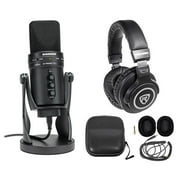 SAMSON G-Track Pro Studio USB Condenser Microphone Mic + Interface + Headphones