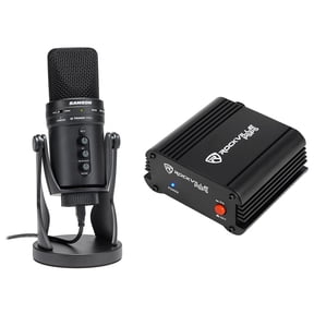 SAMSON G-Track Pro Studio USB Condenser Microphone Mic+Phantom Power Supply