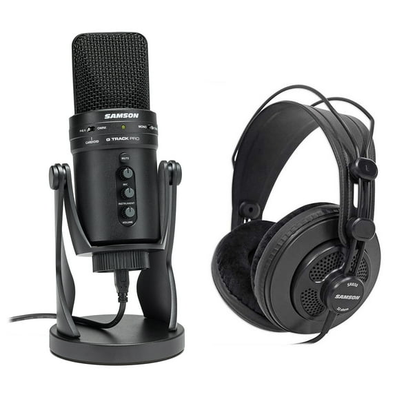 SAMSON G-Track Pro Studio USB Studio Microphone Mic+Audio Interface+Headphones