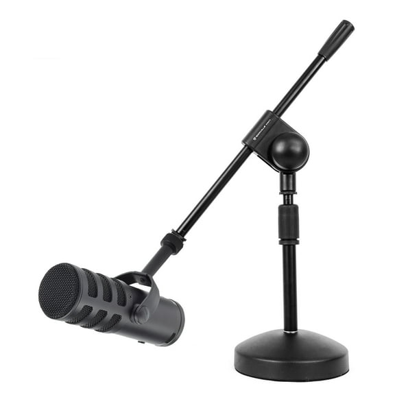 SAMSON SAQ9U USB/Analog Broadcasting Recording Microphone+Desk Stand w/Boom