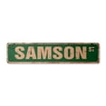 thumbnail image 1 of SAMSON Vintage Plastic Street Sign Childrens Name Room Sign | Indoor/Outdoor |  30" Wide, 1 of 4