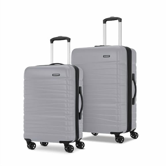 SAMSONITE EVOLVE SE HARDSIDE EXPANDABLE LUGGAGE WITH SPINNERS 2PC SET - TITANIUM