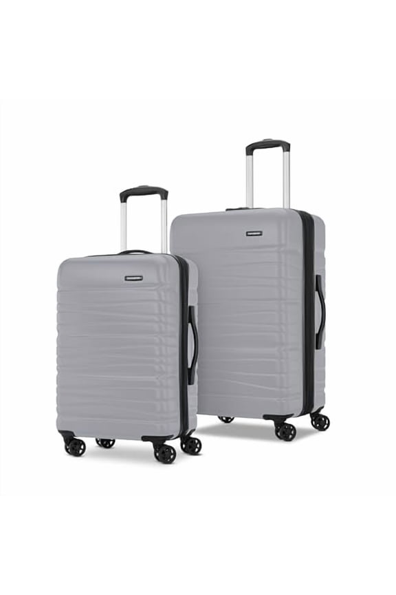 EVOLVE SE HARDSIDE EXPANDABLE LUGGAGE WITH SPINNERS 2PC SET - TITANIUM