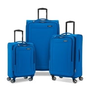 SAMSONITE SAIRE LTE SOFTIDE EXPANDABLE LUGGAGE SPINNER WHEELS 3 PC SET BLUE