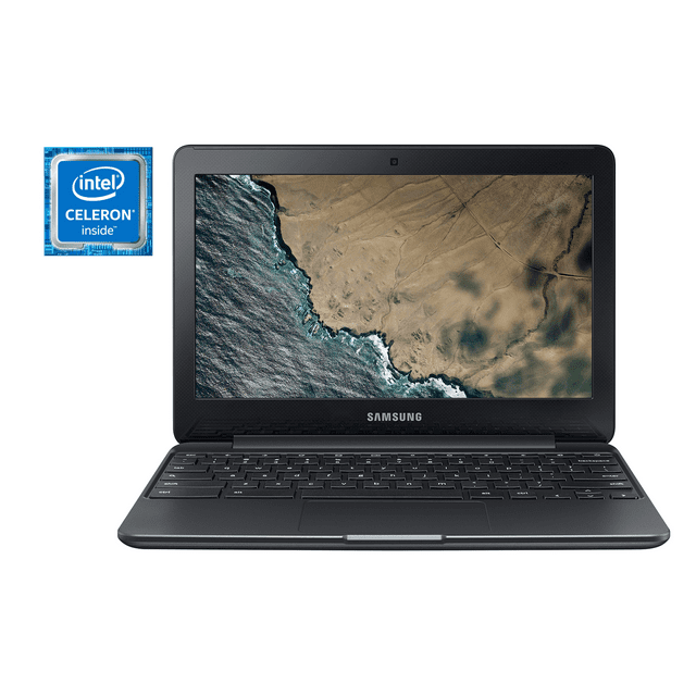SAMSUNG 11.6" Chromebook 3, Intel Celeron N3060, 4GB RAM, 16GB eMMC, Metallic Black - XE500C13-K04US (Google Classroom Ready)