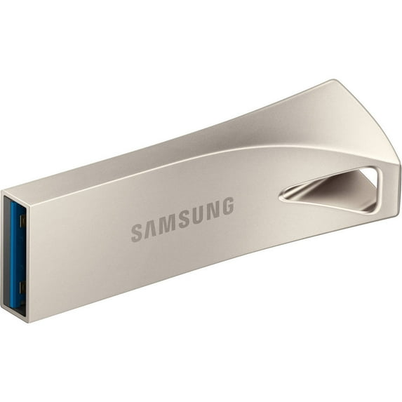 Samsung BAR Plus 128GB USB 3.1 Gen 1 Type-A Flash Drive, Champagne Silver