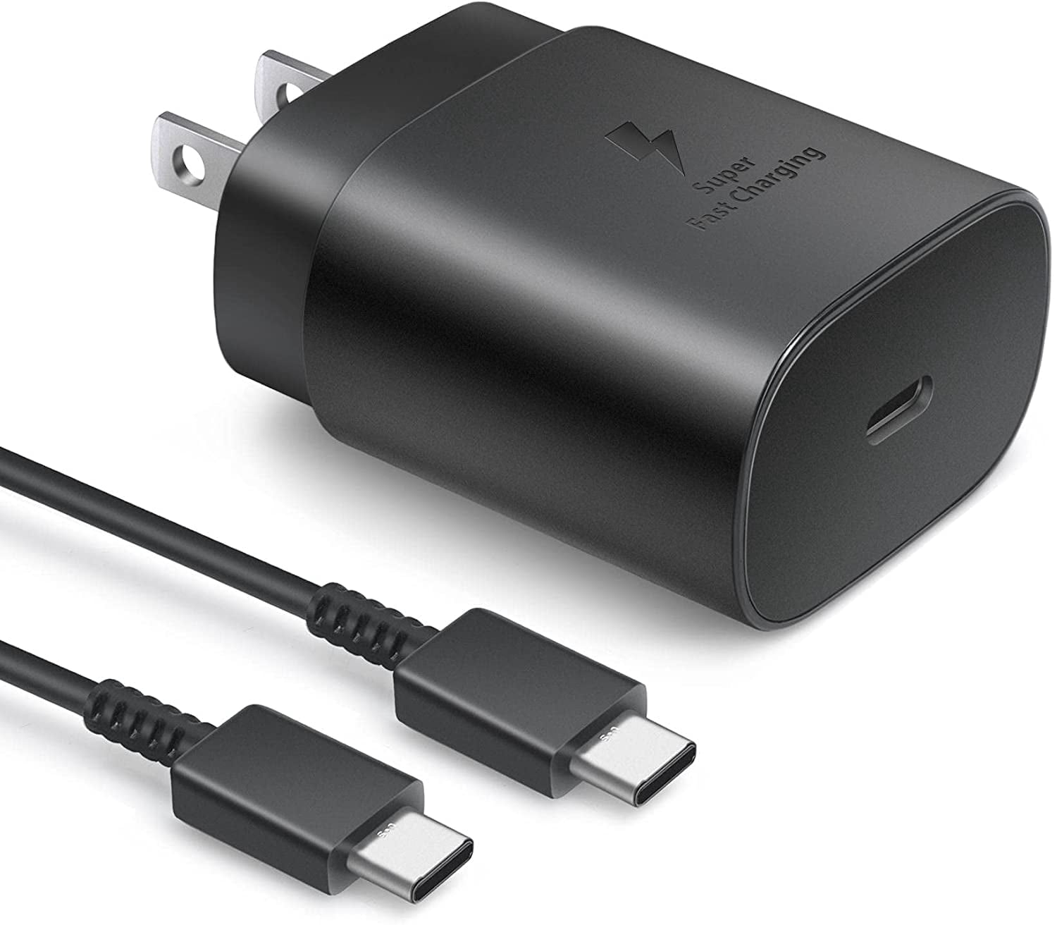 SAMSUNG 25W USB-C Super Fast Charging Wall Charger - Black (US Version with Warranty)