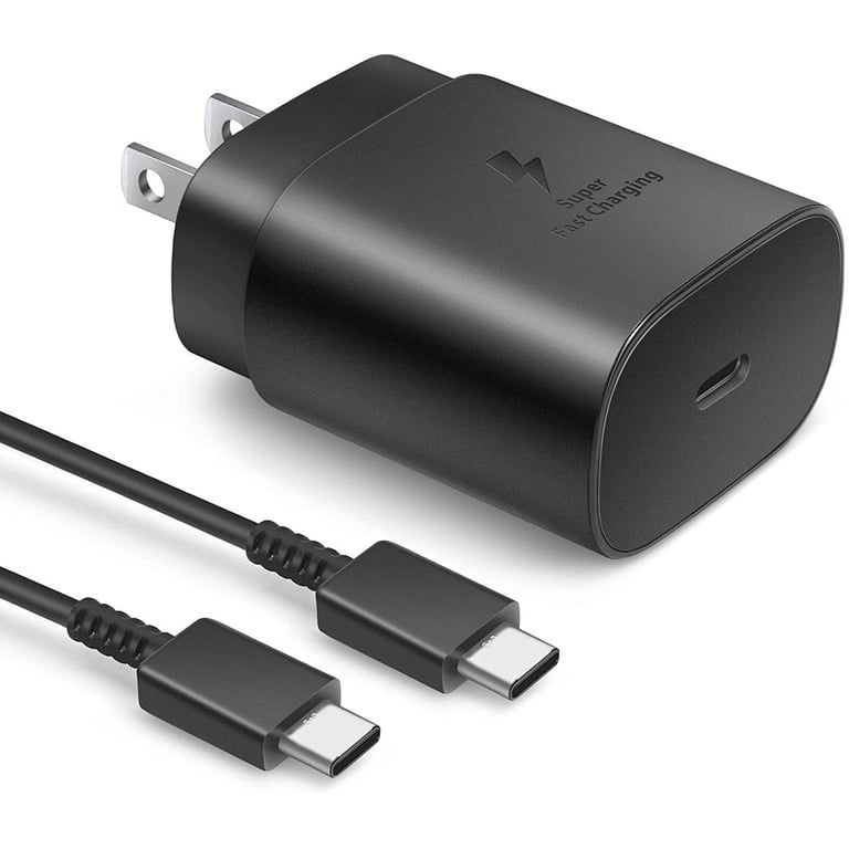 SAMSUNG 25W USB-C Super Fast Charging Wall Charger - Black (US Version with  Warranty)
