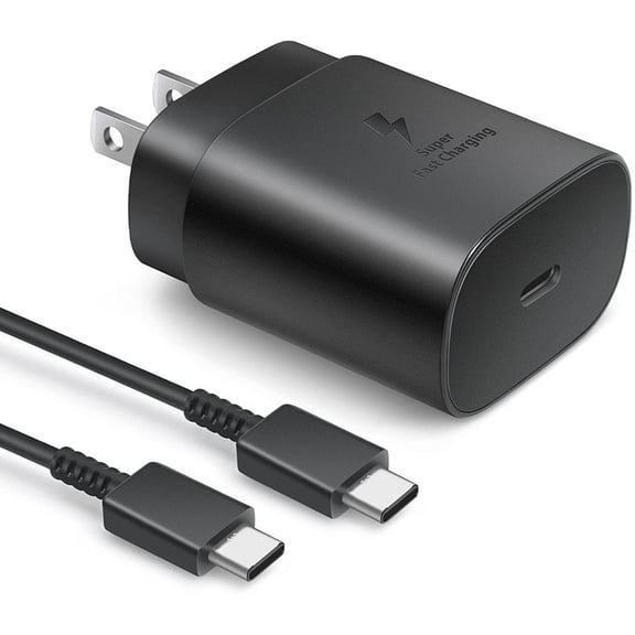 SAMSUNG 25W USB-C Super Fast Charging Wall Charger - Black (US Version with Warranty)
