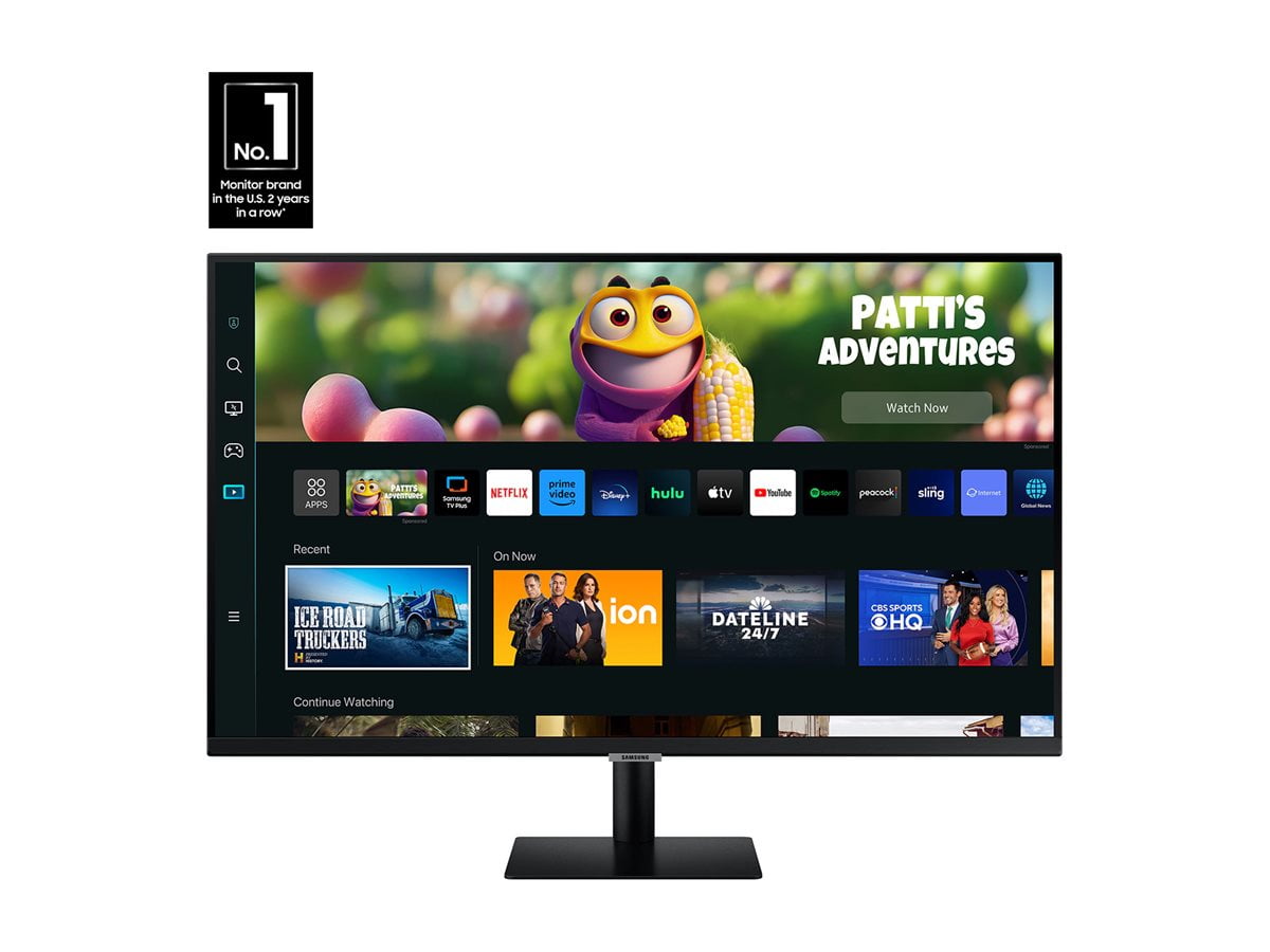 Samsung S27CM502EN - M50C Series - LED monitor - Smart - 27" - 1920 x 1080 Full HD (1080p) @ 60 Hz - VA - 250 cd/m�� - 3000:1 - HDR10 - 4 ms - 2xHDMI - speakers - black