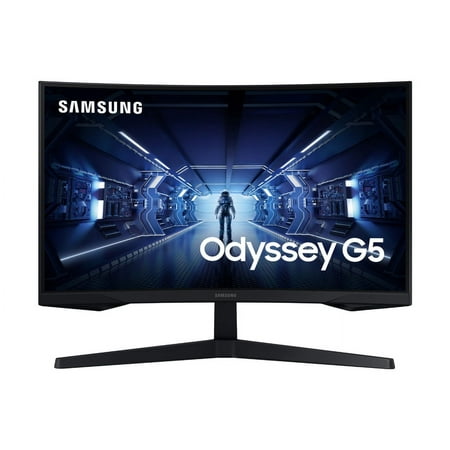 SAMSUNG 27" Class Curved WQHD (2560 x 1440) 144Hz 1ms FreeSync Gaming Monitor - LC27G55TQWNXZA