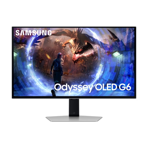 Samsung 27" Odyssey OLED G6 (G60SD) QHD 360Hz 0.03ms FreeSync Premium Pro Gaming Monitor with Sleek Metal Design