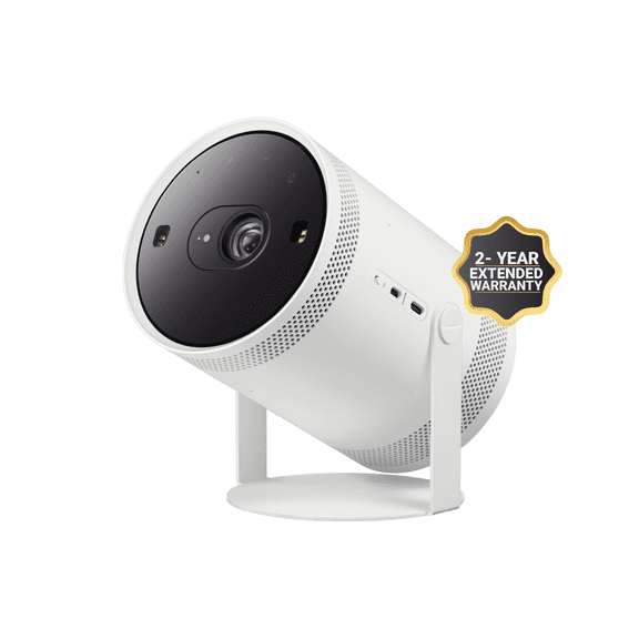SAMSUNG 30 - 100 The Freestyle 2nd Gen with Gaming Hub Smart Portable Projector, SP-LFF3CLAXXZA, 2023 Model Plus 2-Year Extended Warranty