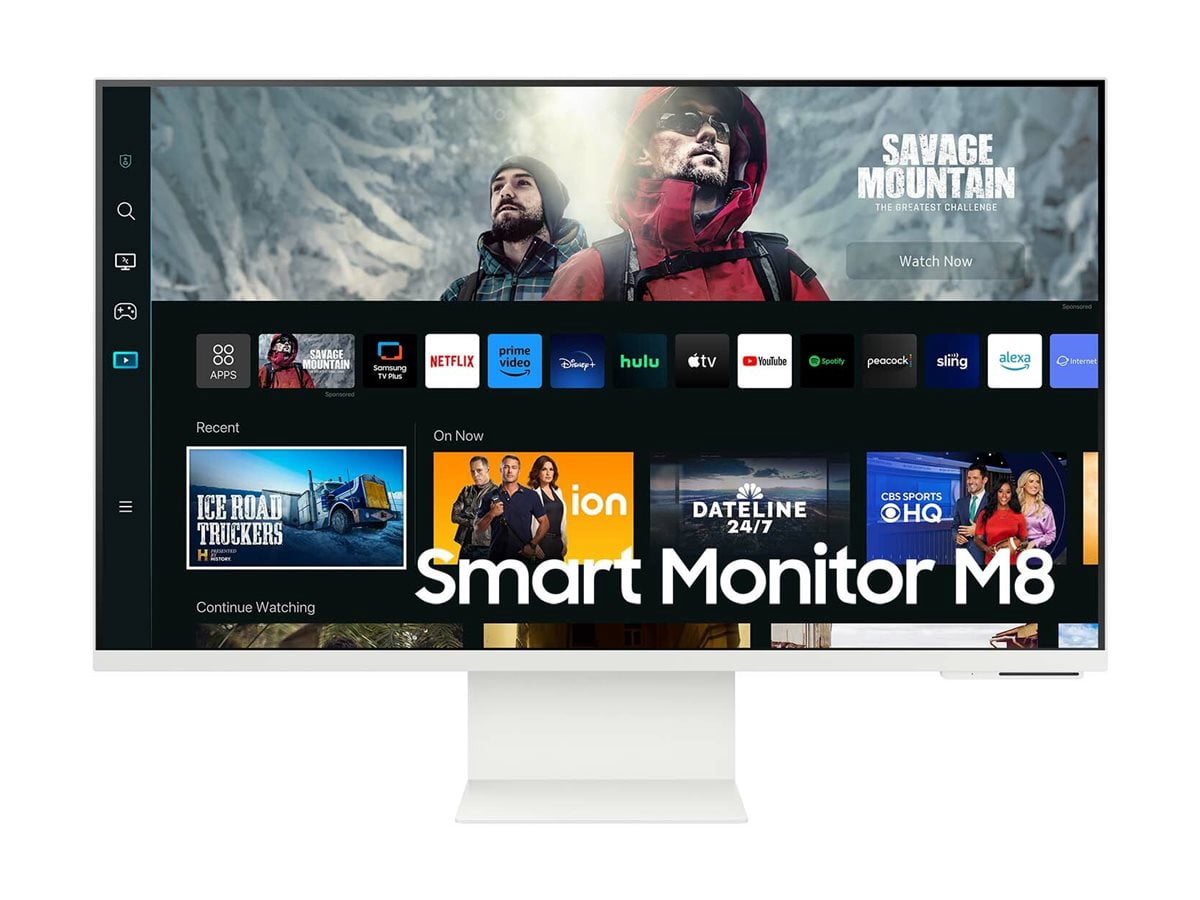 Samsung S32CM801UN - M80C Series - LED monitor - Smart - 32" - 3840 x 2160 4K @ 60 Hz - VA - 400 cd/m�� - 3000:1 - HDR10, HDR10+ - 4 ms - HDMI, USB-C - speakers - warm white