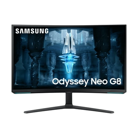 Samsung - Odyssey Neo G8 32" Curved 4K UHD FreeSync Premium Pro & G-Sync Compatible  240Hz 1ms Gaming Monitor - Black