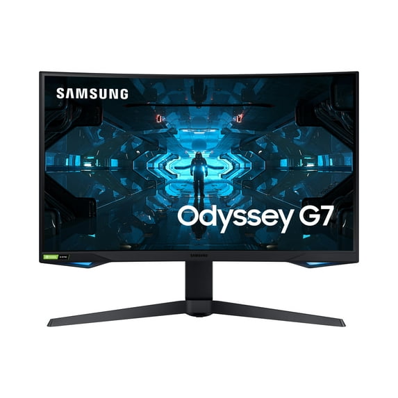 SAMSUNG 32" Class QHD Curved (2,560 x 1,440) Monitor - LC32G75TQSNXZA
