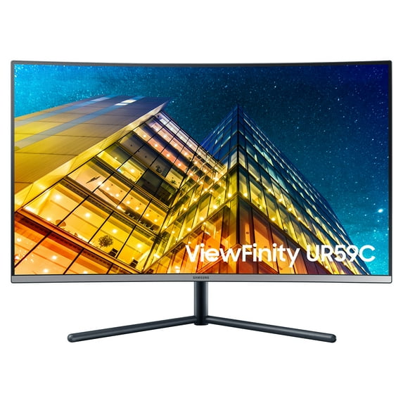 SAMSUNG 32" Class ViewFinity Curved Wide Screen 4K UHD (3840 x 2160) Monitor- LU32R590CWNXZA