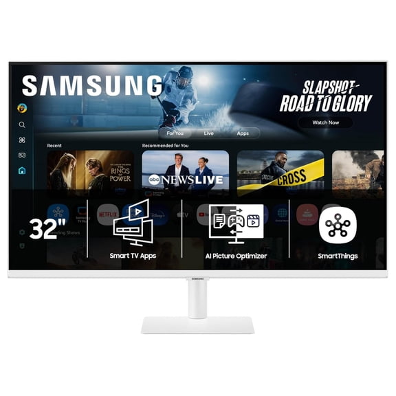 Samsung 32" Smart Monitor M7 M70F 4K UHD with Samsung Vision AI - White