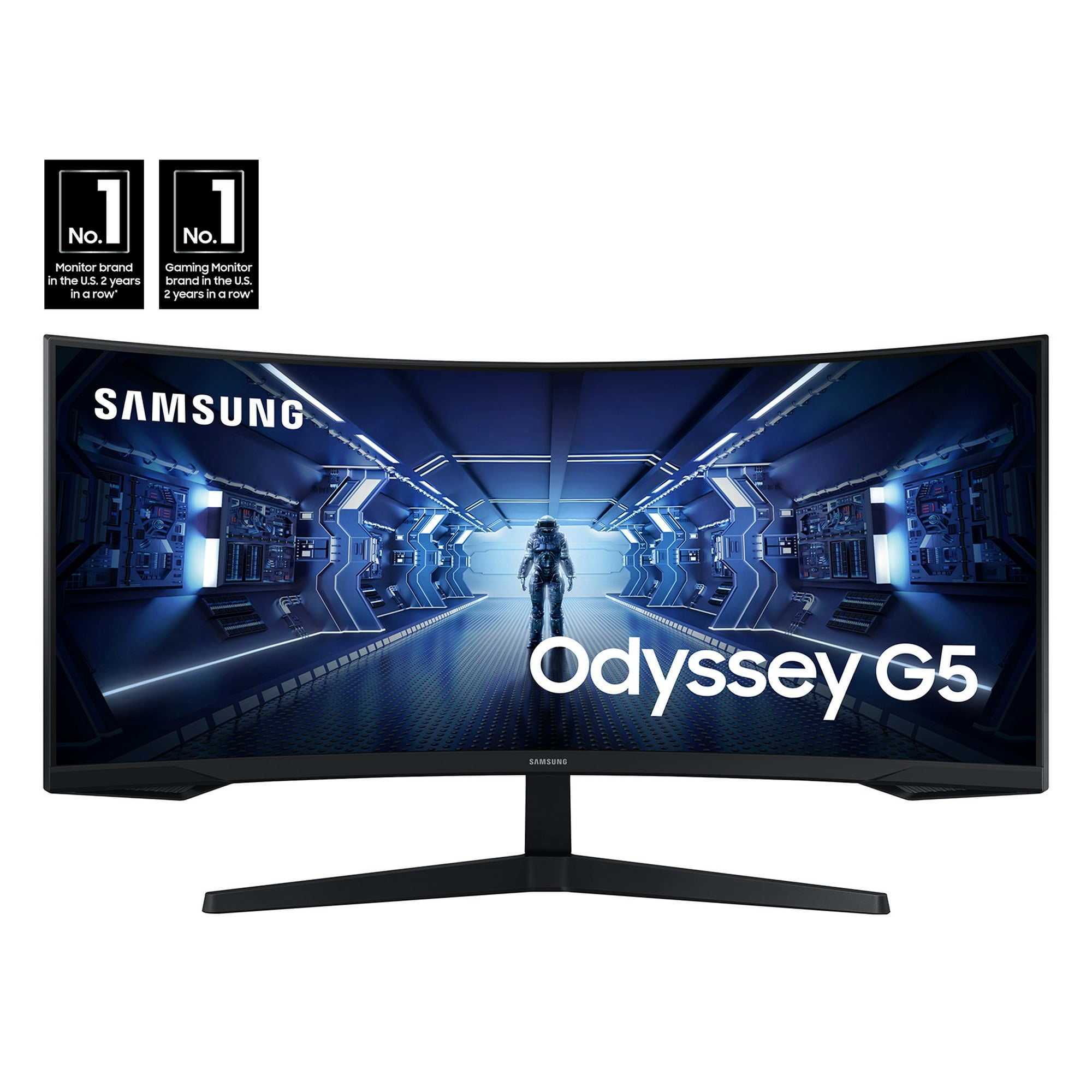 SAMSUNG 34" Odyssey G55T WQHD HDR Curved Gaming Monitor