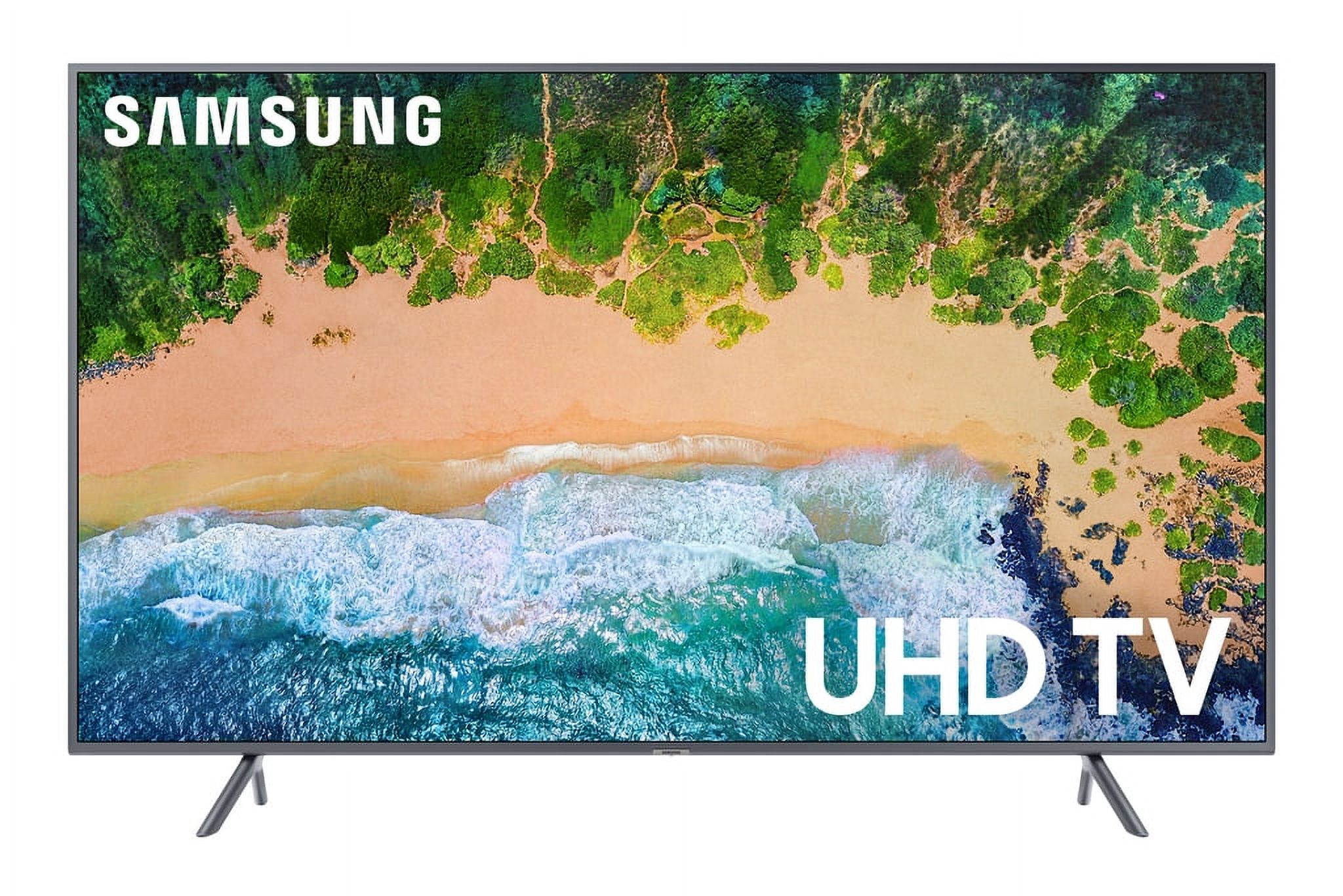 SAMSUNG 55" Class 4K (2160P) Ultra HD Smart LED HDR TV UN55NU7200 with $20 VUDU Credit - image 1 of 14