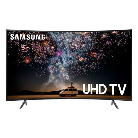 (Open Box) SAMSUNG 55" Class 4K Ultra HD (2160P) HDR Smart LED Curved TV UN55RU7300 (2019 Model)