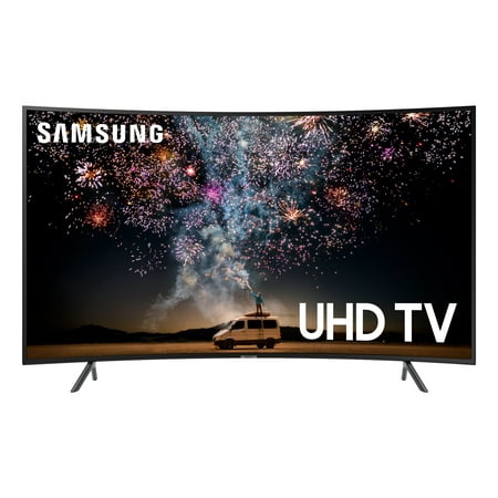 SAMSUNG 55" Class 4K Ultra HD (2160P) HDR Smart LED Curved TV UN55RU7300 (2019 Model)