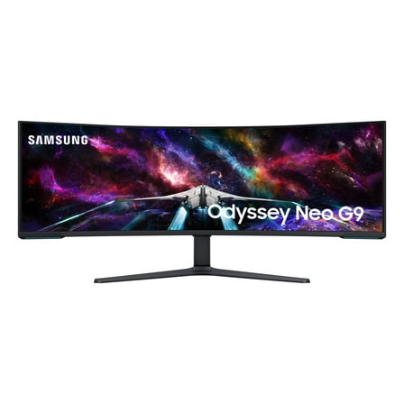 Samsung 57" Class Odyssey Neo G9 Dual 4K UHD Quantum Mini-LED 240Hz 1ms HDR 1000 Curved Gaming Monitor - LS57CG952NNXZA + Resident Evil Requiem Game Code
