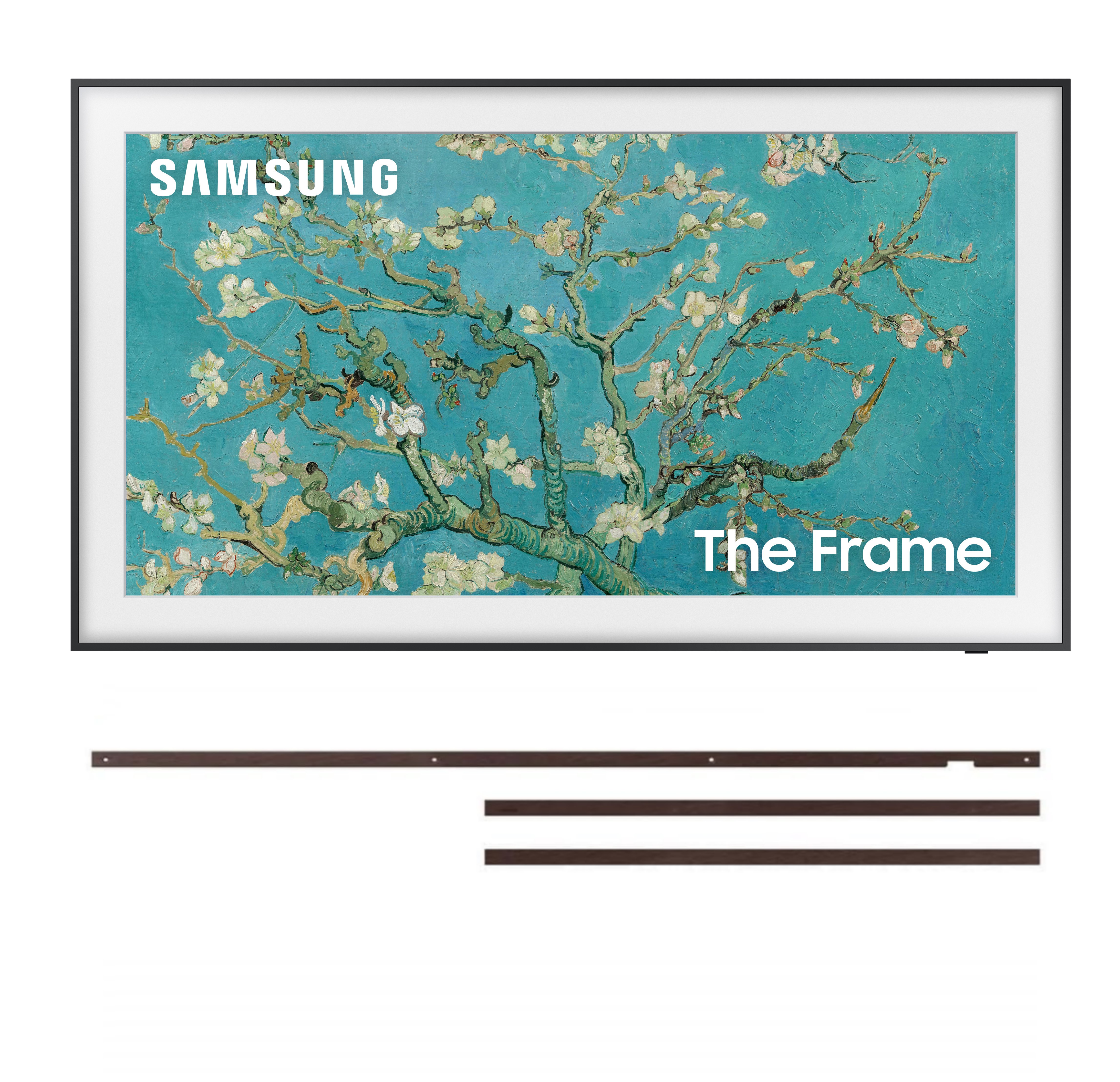 SAMSUNG 85-Inch Class QLED 4K LS03B Series The Frame Quantum HDR Smart TV with a SAMSUNG 85” The Frame Customizable Bezel for TV, Modern Brown, VG-SCFA85BWBZA (2022) - image 1 of 9