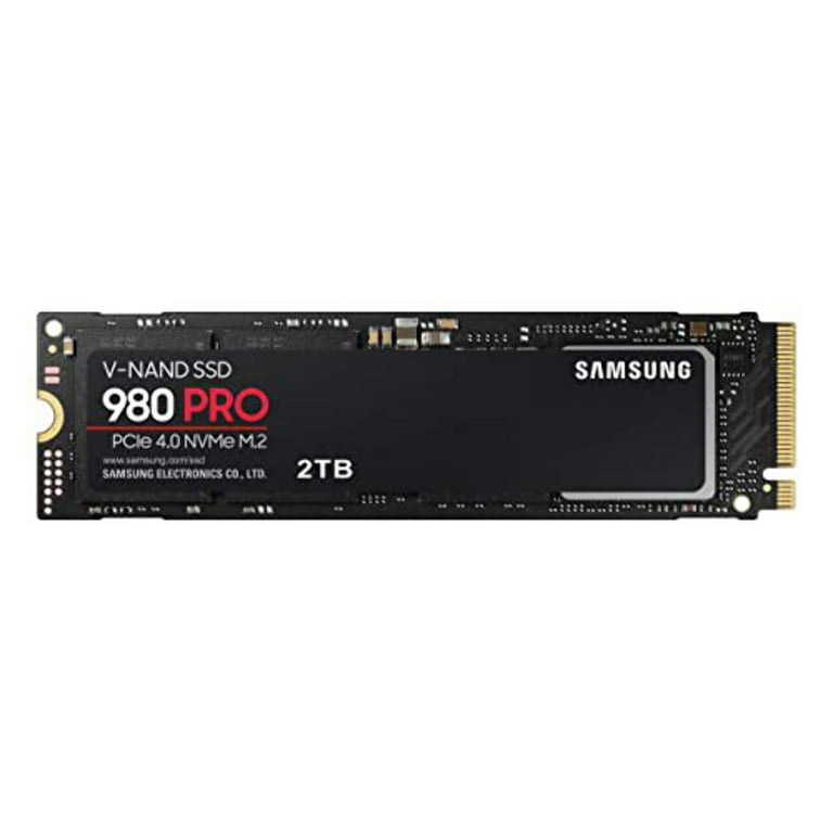 Samsung 980 PRO SSD with Heatsink 2TB PCIe Gen 4 NVMe M.2 Internal Solid  State Hard Drive, Heat Control, Max Speed, PS5 Compatible, MZ-V8P1T0CW :  : Elektronik
