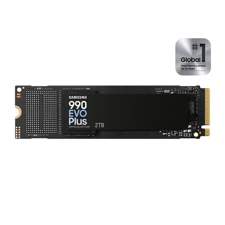 Samsung 990 EVO Plus SSD 2TB, PCIe Gen 4x4, Gen 5x2 M.2 2280, Speeds Up-to 7,250 MB/s (MZ-V9S2T0B/AM)