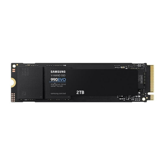 SAMSUNG 990 EVO SSD 2TB, PCIe Gen 4x4 | Gen 5x2 M.2 2280, Speeds Up-to 5,000MB/s, Upgrade Storage for PC/Laptops, HMB Technology and Intelligent Turbowrite (MZ-V9E2T0B/AM)