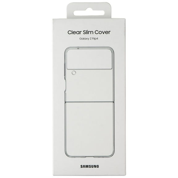 Open Box SAMSUNG Clear Slim Cover for Samsung Galaxy Z Flip4 - Transparent