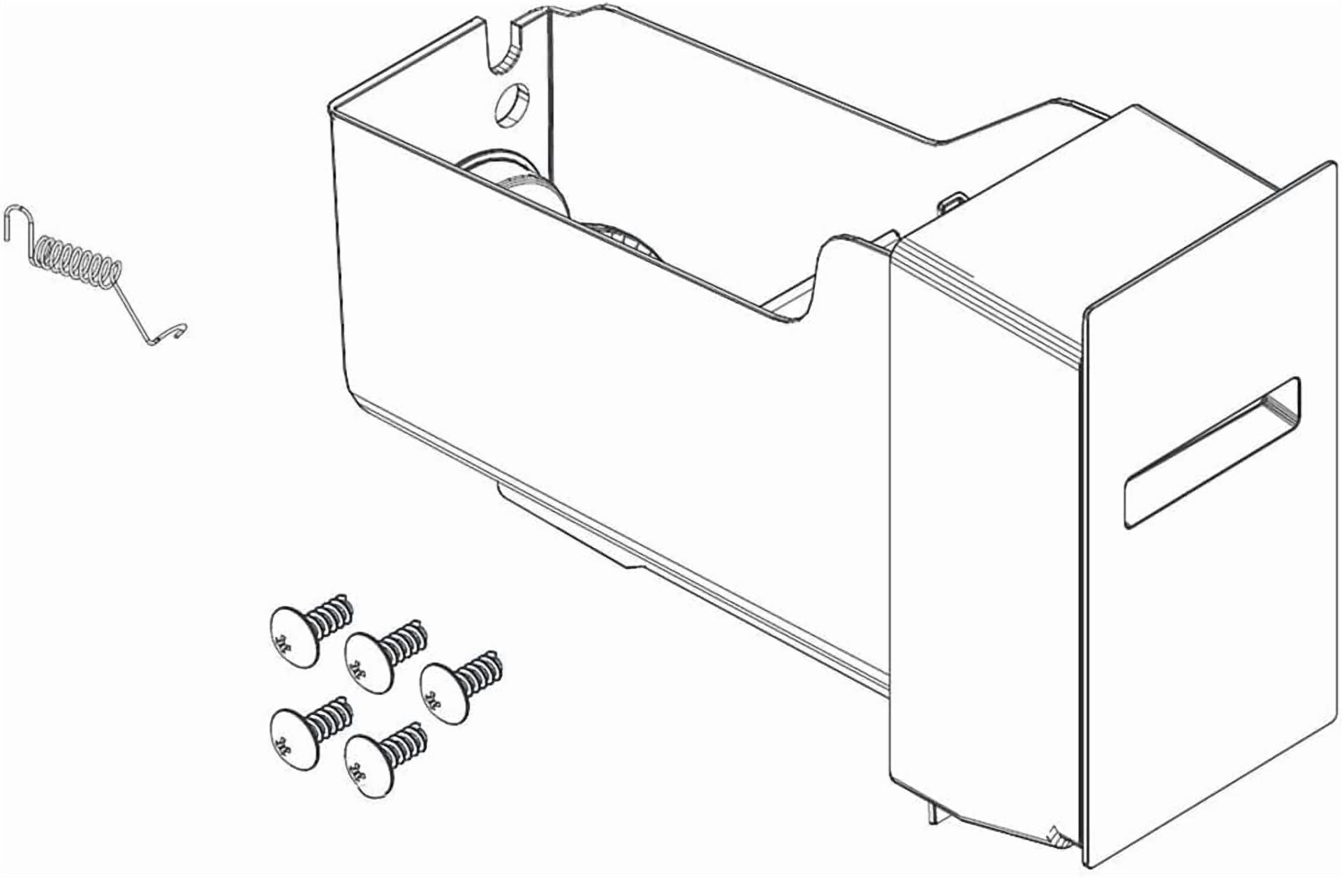SAMSUNG DA97-17285A Refrigerator Ice Bucket & Auger Assembly, Ice Container, Genuine Original Equipment Manufacturer (OEM) Part