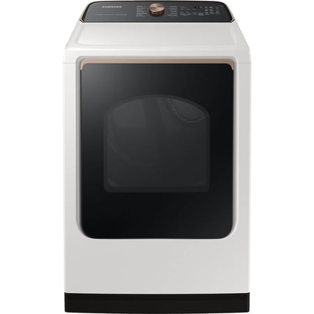 Samsung DVG55A7300E 7.4 Cu. Ft. Ivory Smart Gas Dryer with Steam Sanitize+