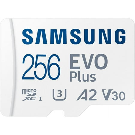 Samsung - EVO Plus 256GB microSDXC UHS-I Memory Card with Adapter