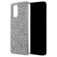 thumbnail image 1 of SAMSUNG GALAXY S20(6.2) DIAMOND PLATINUM COLLECTION HYBRID BUMPER CASE WITH ELECTROPLATED FRAME - SILVER, 1 of 8