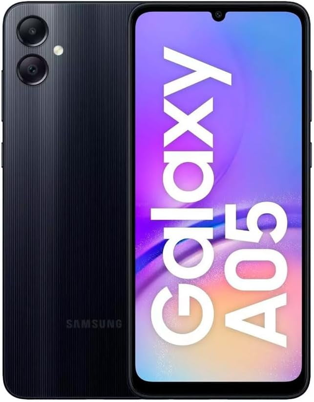 SAMSUNG Galaxy A05 (SM-A055F/DS), 64GB 4GB RAM, Dual SIM, Factory Unlocked GSM, International Version - (Black)