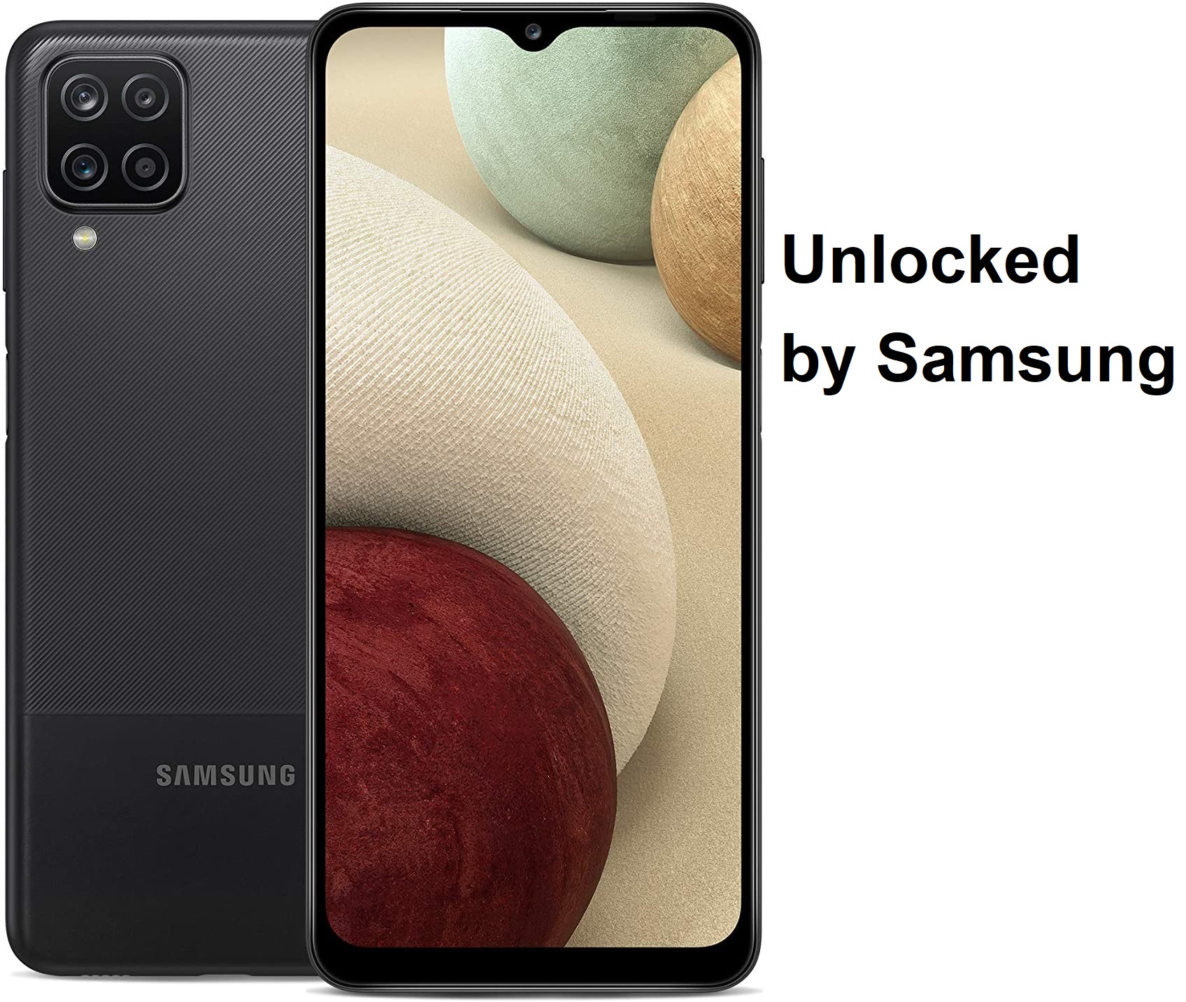 SAMSUNG Galaxy A12 A125U 32GB GSM / CDMA Unlocked Android Smartphone (US Version), Black - image 1 of 10