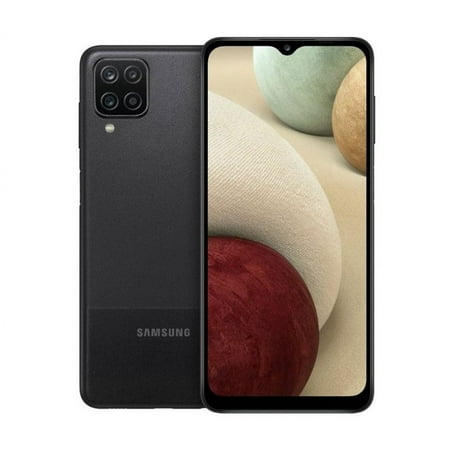 Pre-Owned SAMSUNG Galaxy A12, Fully Unlocked, Black, 32 GB, 6.5 in Screen, + (Good)