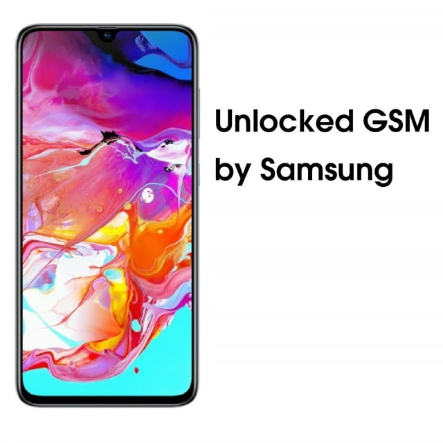 SAMSUNG Galaxy A70 A705M, 128GB, GSM Unlocked Dual SIM – White