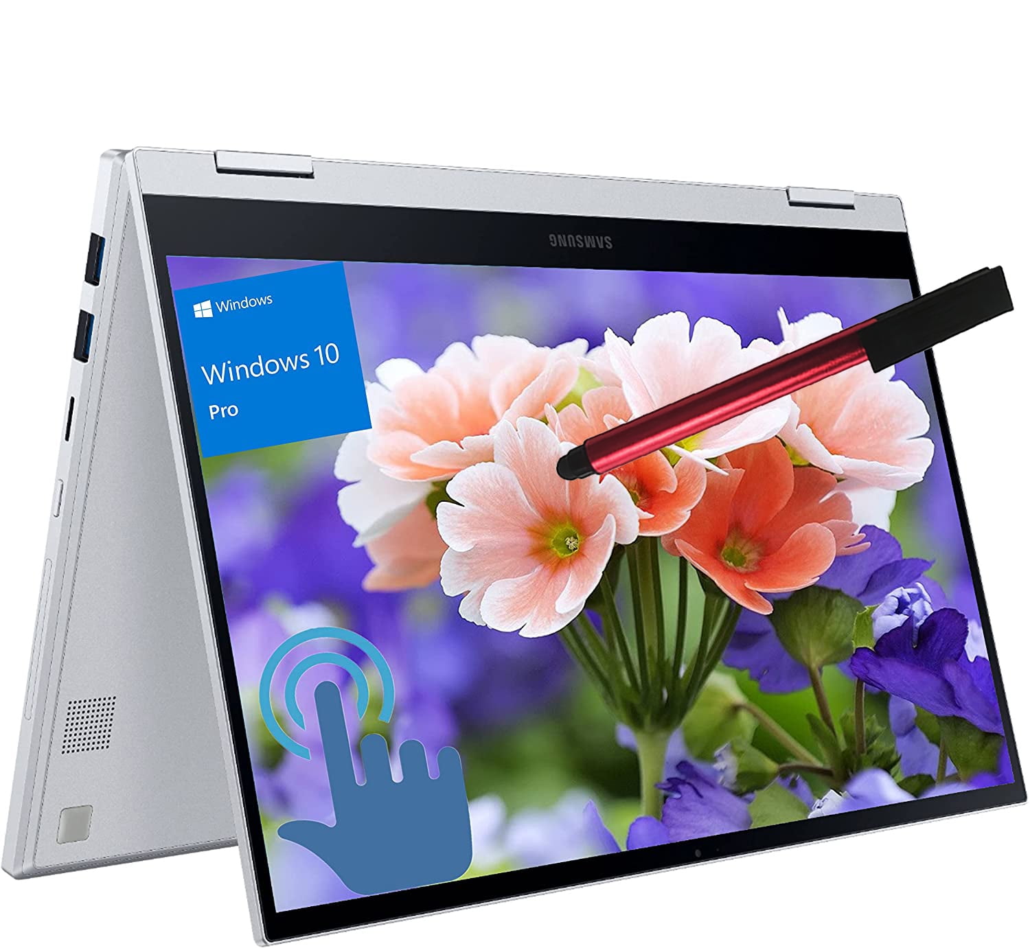 SAMSUNG Galaxy Book Flex2 Alpha 2-in-1 Windows 10 Pro Business Laptop, 13.3" QLED FHD Touchscreen 400nit, Intel Quard-Core i5 1135G7(Beat i7 1065G7), 8GB LPDDR4x RAM, 512GB PCIe SSD, 64GB Flash Drive