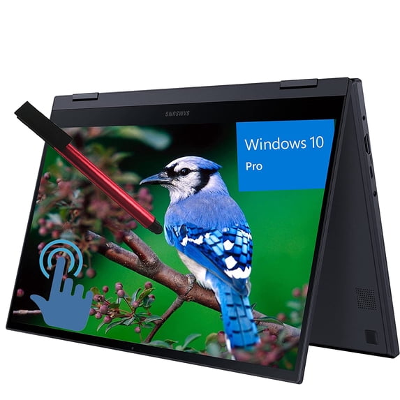 SAMSUNG Galaxy Book Flex2 Alpha 2-in-1 Windows 10 Pro Business Laptop, 13.3" QLED FHD Touchscreen, Intel Quard-Core i7 1165G7 up to 4.7GHz, 16GB LPDDR4x RAM, 512GB PCIe SSD, WiFi 6, 64GB Flash Drive