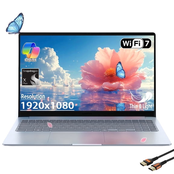 SAMSUNG Galaxy Book4 Edge Business Laptop, 15.6" LED Anti-Glare Display, Copilot + AI PC Computer, Snapdragon X Processor, 16GB RAM | 512GB UFS, WiFi 7, Win 11 H, w/HDMI