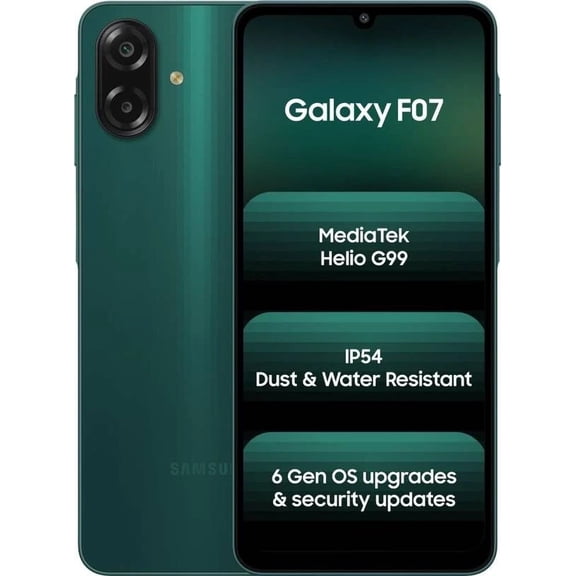 SAMSUNG Galaxy F07 E075F 4G Factory Unlocked Dual SIM 64GB STORAGE-GREEN