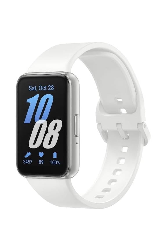 Galaxy FIT 3 [2024] 1.6" AMOLED Display | 14 Days Battery Life | 100+ Watchfaces | 100+ Exercise Modes | International Model - (Silver)