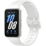 SAMSUNG Galaxy FIT 3 [2024] 1.6" AMOLED Display | 14 Days Battery Life | 100+ Watchfaces | 100+ Exercise Modes | International Model - Silver